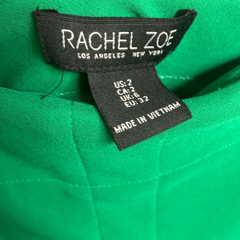 Kelly Green Rachel Zoe Trouser pants. Size 2